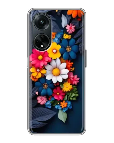 Чохол для OPPO A98 з картинкою «Квіткова феєрія»