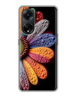 Чохол для OPPO A98 з картинкою «Райдужна квітка»