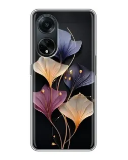 Чохол для OPPO A98 з картинкою «Лілові квіти грації»