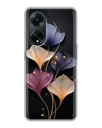 Чохол для OPPO A98 з картинкою «Лілові квіти грації»