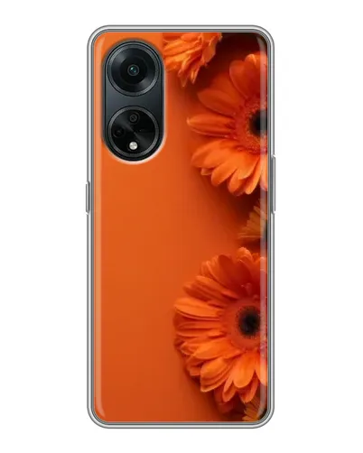 Чохол для OPPO A98 з картинкою «Помаранчеві гербери»