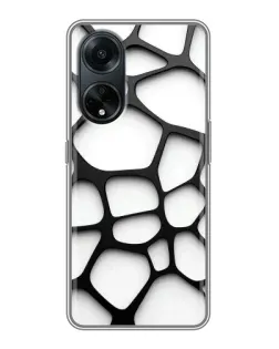 Чохол для OPPO A98 з картинкою «Біла об'ємна сітка» Чохол для OPPO A98 з картинкою «Біла об'ємна сітка»