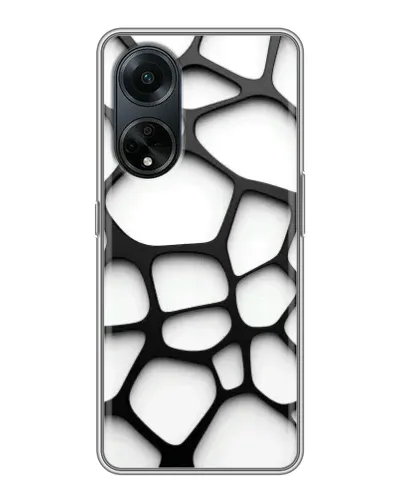 Чохол для OPPO A98 з картинкою «Біла об'ємна сітка» Чохол для OPPO A98 з картинкою «Біла об'ємна сітка»