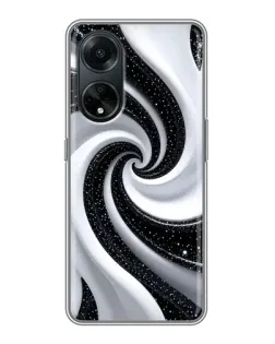 Чохол для OPPO A98 з картинкою «Чорно-біла спіраль» Чохол для OPPO A98 з картинкою «Чорно-біла спіраль»