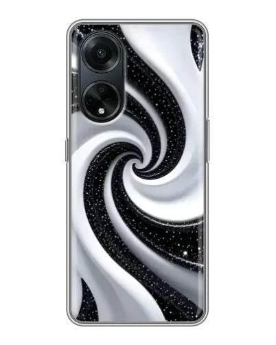 Чохол для OPPO A98 з картинкою «Чорно-біла спіраль» Чохол для OPPO A98 з картинкою «Чорно-біла спіраль»