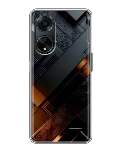 Чохол для OPPO A98 з картинкою «Чорні геометричні блоки» Чохол для OPPO A98 з картинкою «Чорні геометричні блоки»