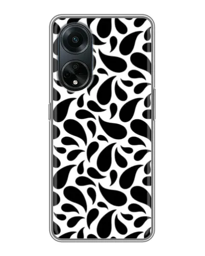 Чохол для OPPO A98 з картинкою «Контрастні чорні краплі» Чохол для OPPO A98 з картинкою «Контрастні чорні краплі»