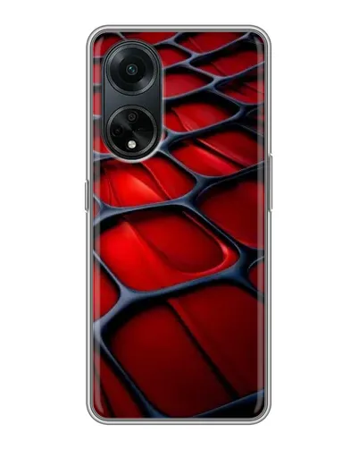 Чохол для OPPO A98 з картинкою «Червона глянцева сітка» Чохол для OPPO A98 з картинкою «Червона глянцева сітка»