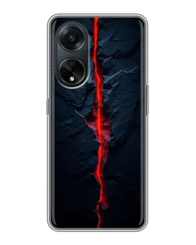 Чохол для OPPO A98 з картинкою «Червона лавова тріщина» Чохол для OPPO A98 з картинкою «Червона лавова тріщина»
