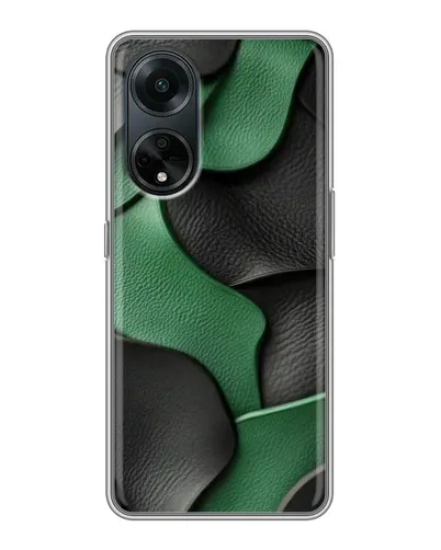 Чохол для OPPO A98 з картинкою «Зелені шкіряні хвилі» Чохол для OPPO A98 з картинкою «Зелені шкіряні хвилі»