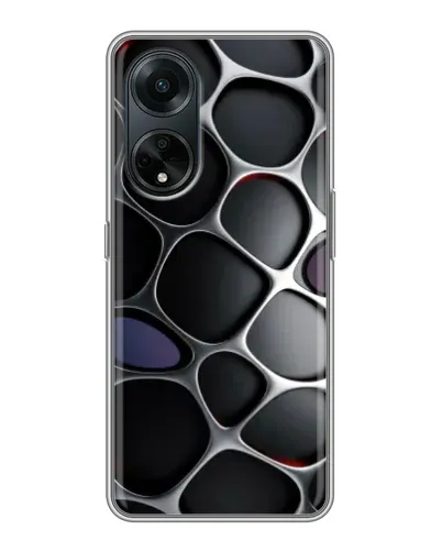 Чохол для OPPO A98 з картинкою «Об'ємна темна решітка» Чохол для OPPO A98 з картинкою «Об'ємна темна решітка»