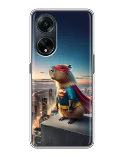 Чехол для OPPO A98 с картинкой «Капи-мен супергерой» Чехол для OPPO A98 с картинкой «Капи-мен супергерой»