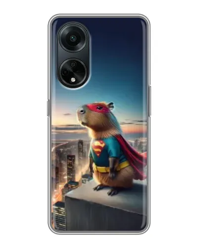 Чехол для OPPO A98 с картинкой «Капи-мен супергерой» Чехол для OPPO A98 с картинкой «Капи-мен супергерой»