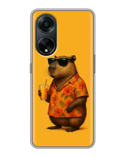 Чехол для OPPO A98 с картинкой «Капибара на отдыхе» Чехол для OPPO A98 с картинкой «Капибара на отдыхе»