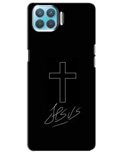 Чехол для OPPO F17 Pro с картинкой «Графический крест Jesus» Чехол для OPPO F17 Pro с картинкой «Графический крест Jesus»