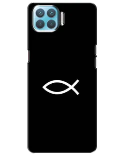 Чехол для OPPO F17 Pro с картинкой «Символ рыбы Jesus»