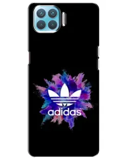 Чехол для OPPO F17 с картинкой «Взрыв красок Adidas»