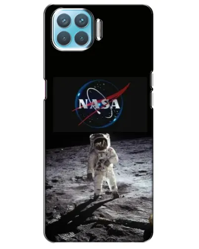Чехол для OPPO F17 с картинкой «Астронавт на Луне»