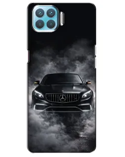 Чехол для OPPO F17 с картинкой «Mercedes в дыму»