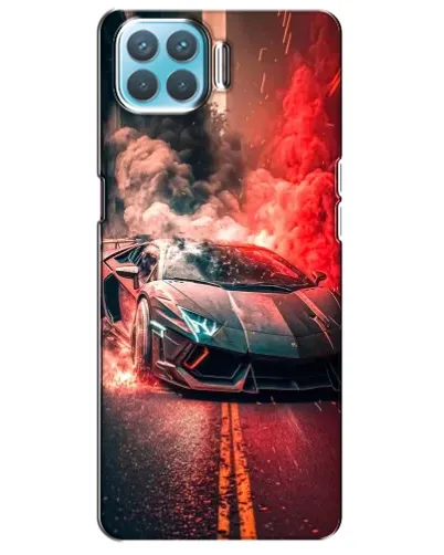 Чехол для OPPO F17 с картинкой «Lamborghini красный дым» Чехол для OPPO F17 с картинкой «Lamborghini красный дым»