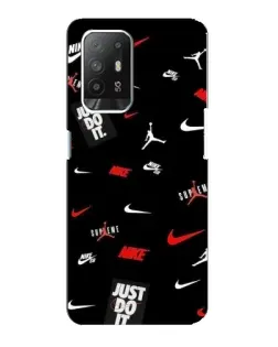 Чехол для OPPO F19 Pro Plus 5G с картинкой «Nike Mix Pattern»