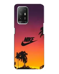 Чохол для OPPO F19 Pro Plus 5G з картинкою «Nike на заході сонця»