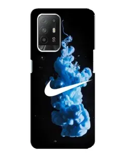 Чохол для OPPO F19 Pro Plus 5G з картинкою «Nike та синій дим»