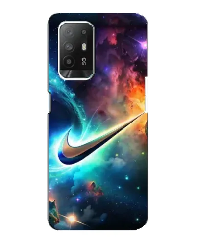 Чехол для OPPO F19 Pro Plus 5G с картинкой «Космический Nike Swoosh» Чехол для OPPO F19 Pro Plus 5G с картинкой «Космический Nike Swoosh»