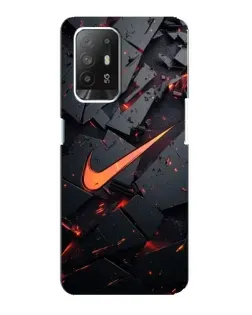 Чохол для OPPO F19 Pro Plus 5G з картинкою «Nike — ефект розломів»