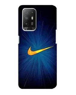Чохол для OPPO F19 Pro Plus 5G з картинкою «Синій пульс Nike»