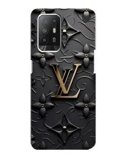 Чехол для OPPO F19 Pro Plus 5G с картинкой «Кожаная текстура LV»