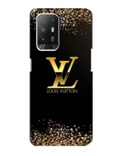 Чехол для OPPO F19 Pro Plus 5G с картинкой «LV — золотые искры»