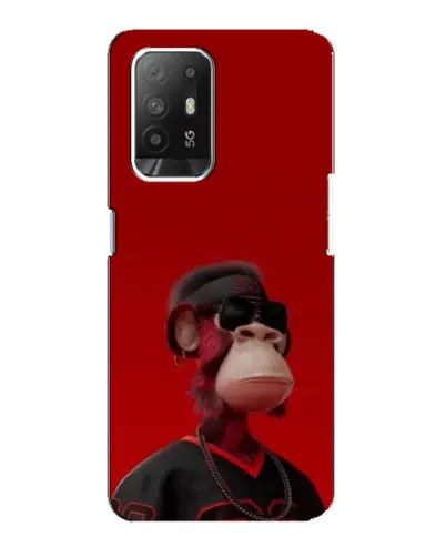 Чехол для OPPO F19 Pro Plus 5G с картинкой «Bored Ape в красном» Чехол для OPPO F19 Pro Plus 5G с картинкой «Bored Ape в красном»