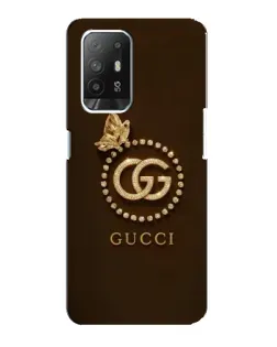 Чехол для OPPO F19 Pro Plus 5G с картинкой «Gucci — золотая бабочка» Чехол для OPPO F19 Pro Plus 5G с картинкой «Gucci — золотая бабочка»