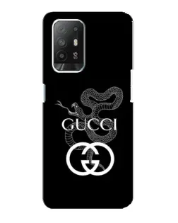 Чехол для OPPO F19 Pro Plus 5G с картинкой «Gucci — серебряная змея» Чехол для OPPO F19 Pro Plus 5G с картинкой «Gucci — серебряная змея»
