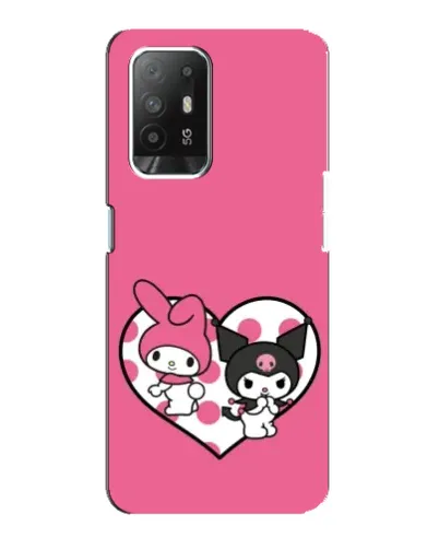 Чехол для OPPO F19 Pro Plus 5G с картинкой «Kuromi и My Melody»
