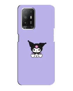 Чехол для OPPO F19 Pro Plus 5G с картинкой «Kuromi — фиолетовый минимализм»