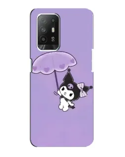 Чехол для OPPO F19 Pro Plus 5G с картинкой «Kuromi с зонтиком»
