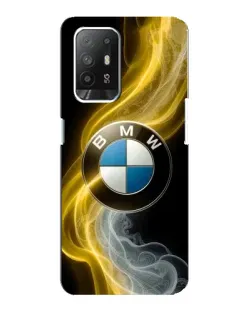 Чехол для OPPO F19 Pro Plus 5G с картинкой «Золотистый дым BMW»