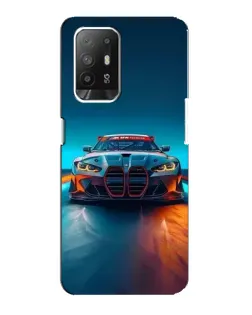 Чехол для OPPO F19 Pro Plus 5G с картинкой «BMW — огни неона»