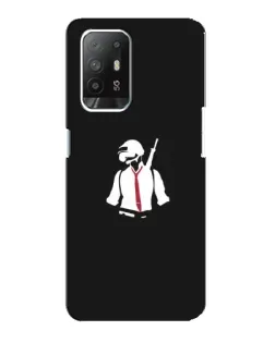 Чохол для OPPO F19 Pro Plus 5G з картинкою «PUBG — силует воїна»