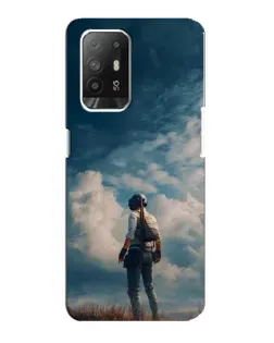 Чохол для OPPO F19 Pro Plus 5G з картинкою «Герой PUBG на скелі»