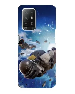 Чохол для OPPO F19 Pro Plus 5G з картинкою «Десант PUBG — стрибок»