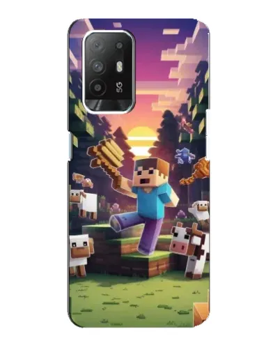 Чехол для OPPO F19 Pro Plus 5G с картинкой «Стив на ферме» Чехол для OPPO F19 Pro Plus 5G с картинкой «Стив на ферме»