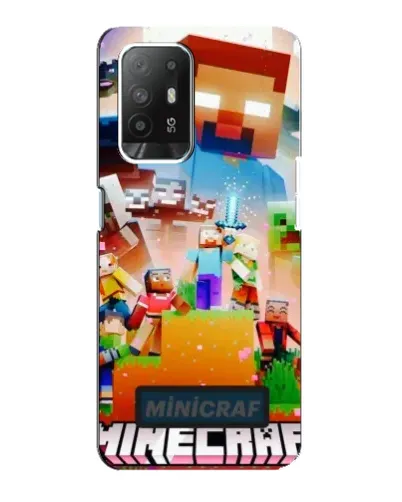 Чехол для OPPO F19 Pro Plus 5G с картинкой «Minecraft герои игры» Чехол для OPPO F19 Pro Plus 5G с картинкой «Minecraft герои игры»