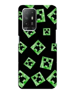 Чехол для OPPO F19 Pro Plus 5G с картинкой «Паттерн с криперами» Чехол для OPPO F19 Pro Plus 5G с картинкой «Паттерн с криперами»