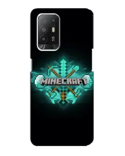 Чехол для OPPO F19 Pro Plus 5G с картинкой «Minecraft Diamond лого» Чехол для OPPO F19 Pro Plus 5G с картинкой «Minecraft Diamond лого»