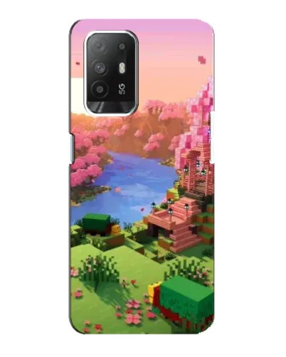 Чехол для OPPO F19 Pro Plus 5G с картинкой «Розовое дерево Minecraft» Чехол для OPPO F19 Pro Plus 5G с картинкой «Розовое дерево Minecraft»