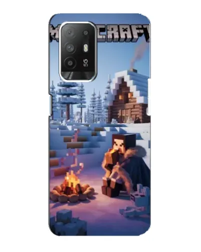 Чехол для OPPO F19 Pro Plus 5G с картинкой «Зимний Minecraft» Чехол для OPPO F19 Pro Plus 5G с картинкой «Зимний Minecraft»