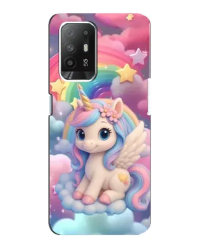 Чехол для OPPO F19 Pro Plus 5G с картинкой «Маленький единорог»